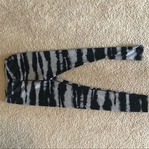 Tie dye navy and grey leggings